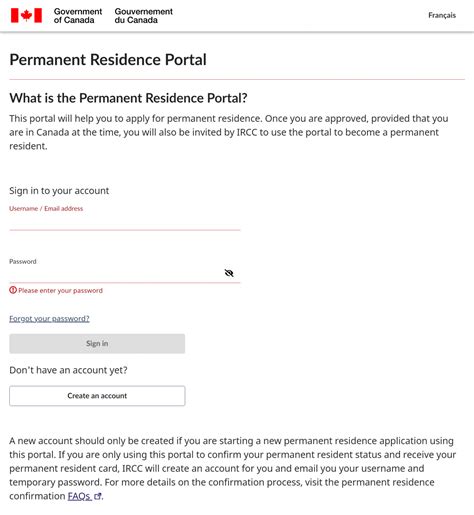 ircc pr portal login|ircc new pr portal.
